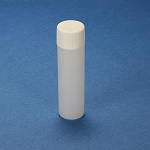 Scintillation Vial, 6.5mL, PE, with Attached White Screw Cap - Pack of 1000