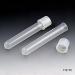 Culture Tube, 17 x 100mm (14mL), PP, STERILE, Attached Dual Position Cap, 25/Bag, 20 Bags/Unit - Pack of 500