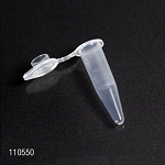 Microcentrifuge Tube, 500uL, PP, with Attached Click-Seal Snap Cap, Natural - Pack of 1000