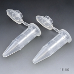 Microcentrifuge Tube, 0.6mL, PP, Attached Flat Top Cap, Graduated - Pack of 1000
