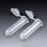 Microcentrifuge Tube, 2mL, PP, Attached Flat Top Cap, Graduated, 500/Bag, 2 Bags/Unit - Pack of 1000