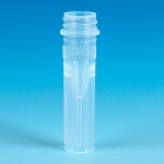 Microtube, 0.5mL, Self-Standing, Attached Screwcap for Color Insert, with O-Ring, STERILE, PP, 100/Bag, 10 Bags/Unit - Pack of 1000