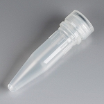 Microtube, 1.5mL, Attached Screw Cap for Color Insert, with O-Ring, STERILE, PP, 100/Bag, 10 Bags/Unit - Pack of 1000