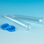 Urine Collection System, 12mL Flared Top Urine Centrifuge Tube and Separate Blue Snap Cap - Pack of 1000