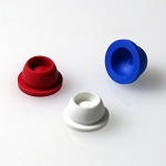 Cap, Plug, 12/13mm, Santoprene, for Vacuum and Test Tubes, BLUE, 1000/Pack - Pack of 1000