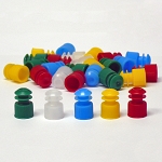 Cap, Flange Plug, 12mm, Blue - Pack of 1000