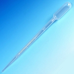 Transfer Pipet, 15mL, Graduated to 5mL, 215mm, Bulb Draw - 5mL, case of 2500 - Pack of 2500