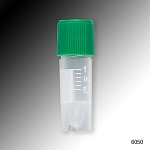 Sample Tube, 1.2mL, External Threads, PP, White Graduations & Marking Area, Conical Bottom, Self-Standing - Pack of 1000