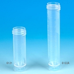 Transport Tube, 10mL, No Cap, PP, Conical Bottom, Self-Standing, Molded Graduations - Pack of 1000
