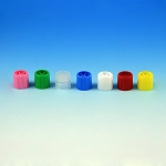Screw Cap with Silicone Washer for Sample Tubes with External Threads (#'s: 6030-6059), Gray - Pack of 1000