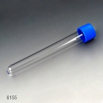 Test Tube with Separate Blue Screw Cap, 16 x 120mm (15mL), PS, 125/Bag, 8 Bags/Unit - Pack of 1000