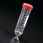 Centrifuge Tube, 50mL, with Separate Red Screw Cap, PS, Printed Graduations - Pack of 500