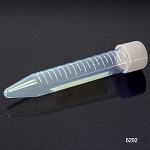 Centrifuge Tube, 10mL, with Separate Natural PP Screw Cap, PP, Printed Graduations, 500/Bag, 2 Bags/Unit - Pack of 1000