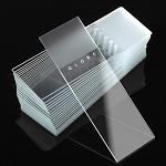 Microscope Slides, Diamond White Glass, 25 x 75mm, 90° Ground Edges, Frosted: 1 End, 1 Side, 72/Box, 20 Boxes/Case (10 Gross) - Pack of 1440