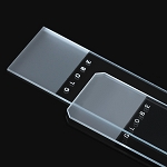 Microscope Slides, Diamond White Glass, 25 x 75mm, 45° Beveled Edges, Clipped Corners, Frosted: 1 End, 2 Sides, 72/Box, 20 Boxes/Case (10 Gross) - Pack of 1440